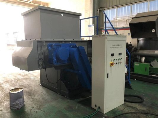 BS-800 Single Shaft Plastic Shredder Machine For HDPE Pipe Hard Waste Material