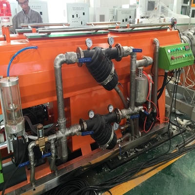 50mm~250mm  Highly Productive PVC Pipe Production Machine Line With Conical Double Screw Extruder