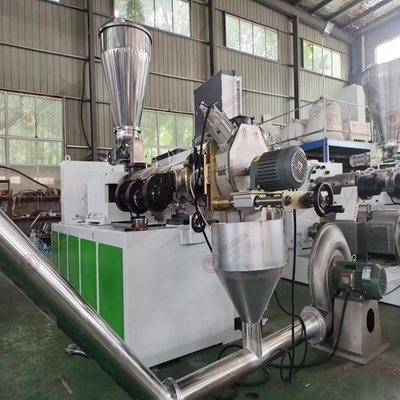 Plastic Recycling Transparent Soft Hard Granulating Machine Line For PVC Compounding
