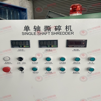 Heavy Duty Load Single Shaft Shredder and Crusher Machine for Plastic PVC PE PP ABS Lumps Die Head Wastes