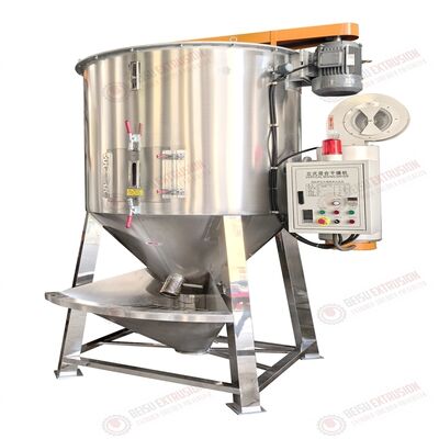 304 Stainless Steel Vertical Drying Mixer with 3KW Motor Power for Dual Function Drying and Mixing Plastic Granules