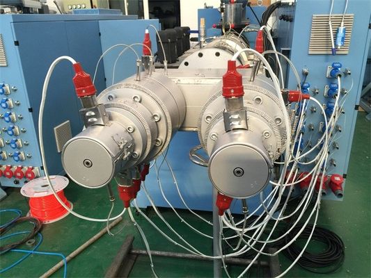 16 - 63mm PVC Pipe Manufacturing Machine , Plastic Pipe Extrusion Machine Independent Control