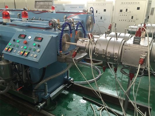 16 - 63mm PVC Pipe Manufacturing Machine , Plastic Pipe Extrusion Machine Independent Control